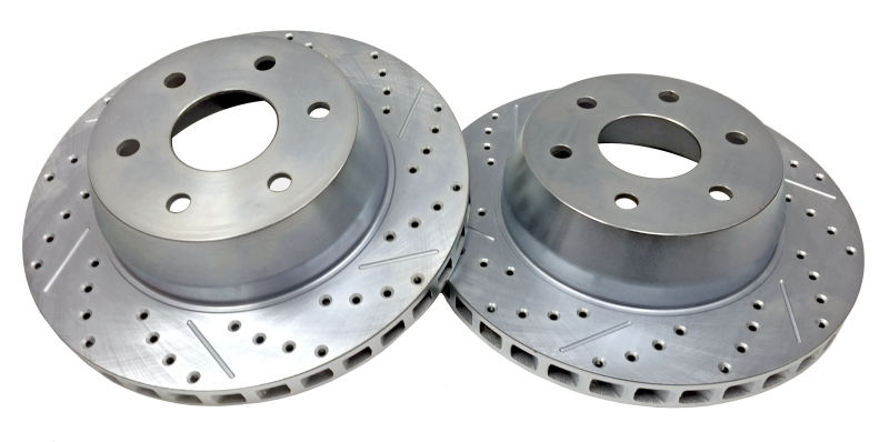 Chevrolet Silverado SS Pickup Brake Rotors (2) - Rear - Baer Brakes - Big Claw Performance - Zinc-Plated Finish - `03-`05